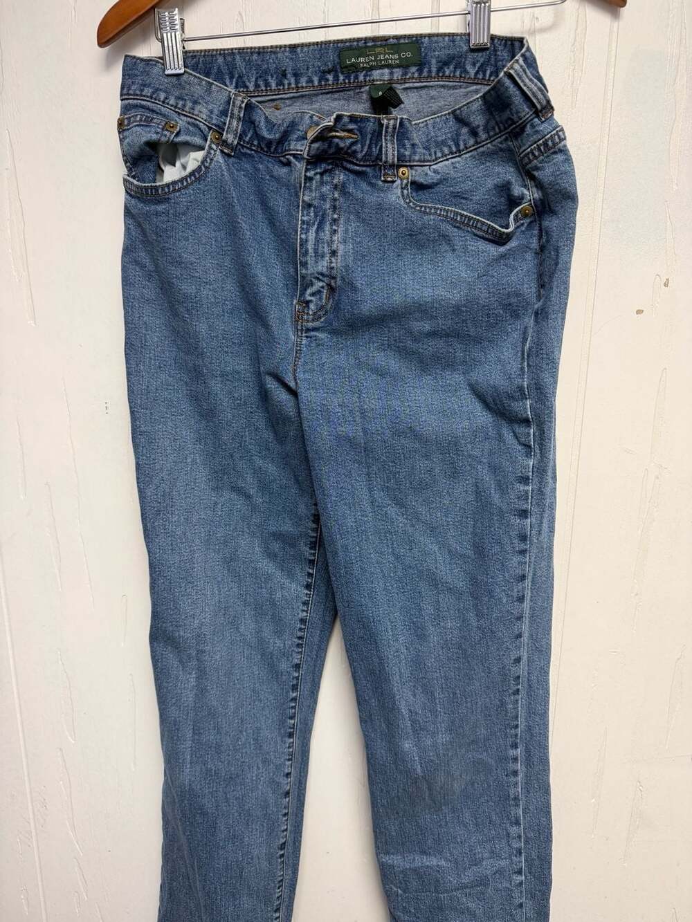 Lauren Jeans Co. Ralph Lauren Women's Medium Wash Blue Denim Jeans Size 8